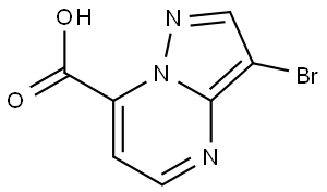 3-bromopyrazolo[1,5-a]pyrimidine-7-carboxylic acid Structure