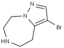 3-bromo-5,6,7,8-tetrahydro-4H-pyrazolo[1,5-d][1,4]diazepine Struktur