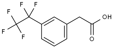 2-(3-(Perfluoroethyl)phenyl)acetic acid Struktur