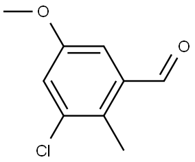 3-Chloro-5-methoxy-2-methylbenzaldehyde Structure