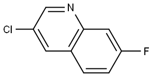 3-chloro-7-fluoroquinoline,1782438-10-1,结构式