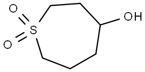 4-Hydroxythiepane 1,1-dioxide Struktur