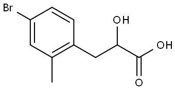 3-(4-Bromo-2-methylphenyl)-2-hydroxypropanoic Acid Structure