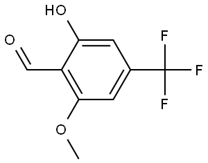 Benzaldehyde, 2-hydroxy-6-methoxy-4-(trifluoromethyl)- Structure