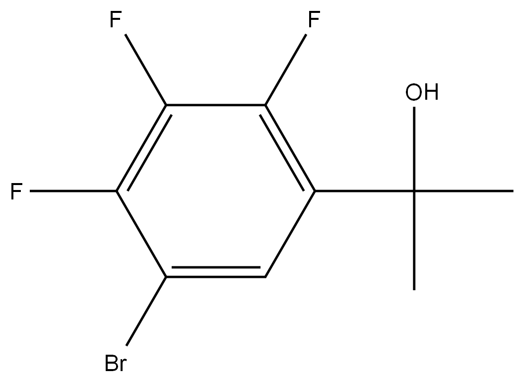 2-(5-bromo-2,3,4-trifluorophenyl)propan-2-ol 结构式