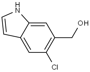 (5-Chloro-1H-indol-6-yl)methanol Struktur