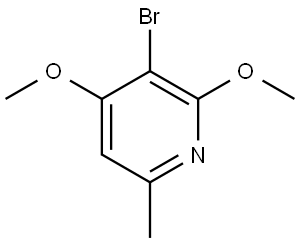 Pyridine, 3-bromo-2,4-dimethoxy-6-methyl- Struktur
