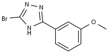 3-bromo-5-(3-methoxyphenyl)-4H-1,2,4-triazole Structure