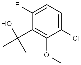 2-(3-chloro-6-fluoro-2-methoxyphenyl)propan-2-ol Structure