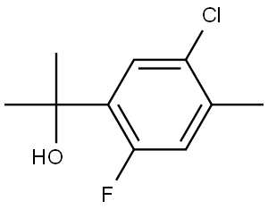 2-(5-chloro-2-fluoro-4-methylphenyl)propan-2-ol Structure