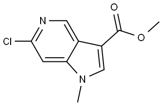 Methyl 6-Chloro-1-methyl-5-azaindole-3-carboxylate Structure