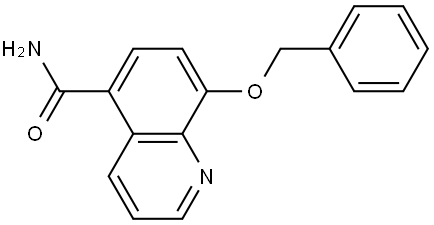 8-(Phenylmethoxy)-5-quinolinecarboxamide Structure