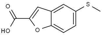 5-methylsulfanylbenzofuran-2-carboxylic acid Structure