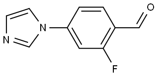 2-fluoro-4-(1H-imidazol-1-yl)benzaldehyde 结构式