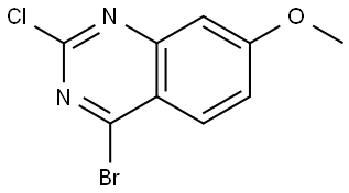 Quinazoline, 4-bromo-2-chloro-7-methoxy- Struktur