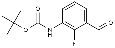 tert-Butyl (2-fluoro-3-formylphenyl)carbamate Struktur