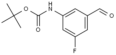tert-Butyl (3-fluoro-5-formylphenyl)carbamate Struktur