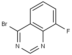 4-bromo-8-fluoroquinazoline 结构式