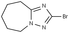 5H-[1,2,4]Triazolo[1,5-a]azepine, 2-bromo-6,7,8,9-tetrahydro-,1785463-10-6,结构式