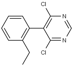 4,6-Dichloro-5-(2-ethylphenyl)pyrimidine Structure