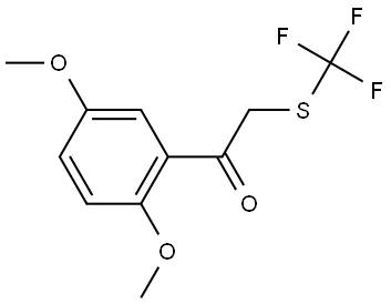 1-(2,5-Dimethoxyphenyl)-2-[(trifluoromethyl)thio]ethanone Structure