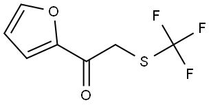 1-(2-Furanyl)-2-[(trifluoromethyl)thio]ethanone Structure