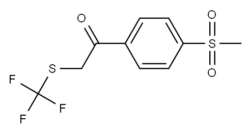 1-[4-(Methylsulfonyl)phenyl]-2-[(trifluoromethyl)thio]ethanone Structure