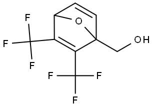 2,3-Bis(trifluoromethyl)-7-oxabicyclo[2.2.1]hepta-2,5-diene-1-methanol Structure