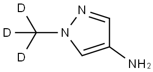 1-(methyl-d3)-1H-pyrazol-4-amine Struktur