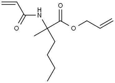 烯丙基 2-丙烯酰胺基-2-甲基己酸酯,1799275-87-8,结构式