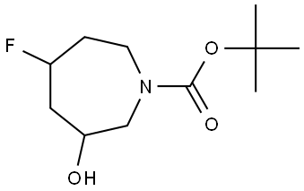 tert-butyl 5-fluoro-3-hydroxyazepane-1-carboxylate Structure