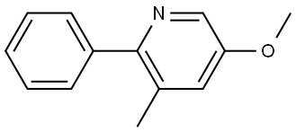 5-Methoxy-3-methyl-2-phenylpyridine Structure