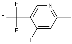 4-iodo-2-methyl-5-(trifluoromethyl)pyridine Struktur