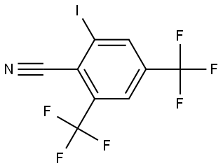 2-Iodo-4,6-bis(trifluoromethyl)benzonitrile Structure
