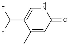 5-(Difluoromethyl)-4-methylpyridin-2-ol Struktur