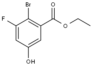 Ethyl 2-bromo-3-fluoro-5-hydroxybenzoate Structure