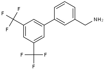 (3',5'-bis(trifluoromethyl)-[1,1'-biphenyl]-3-yl)methanamine Structure