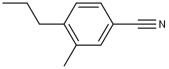 3-Methyl-4-propylbenzonitrile 结构式