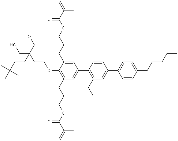 1808283-99-9 (4-((3,3-bis(hydroxymethyl)-7,7-dimethyloctyl)oxy)-2'-ethyl-4''-pentyl-[1,1':4',1''-terphenyl]-3,5-diyl)bis(propane-3,1-diyl) bis(2-methylacrylate)