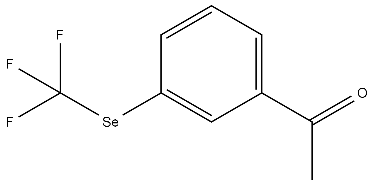 1-(3-((三氟甲基)硒基)苯基)乙-1-酮, 1812861-55-4, 结构式