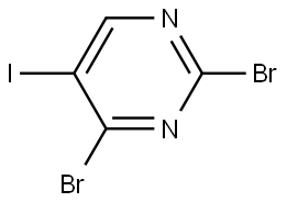 2,4-dibromo-5-iodopyrimidine 结构式