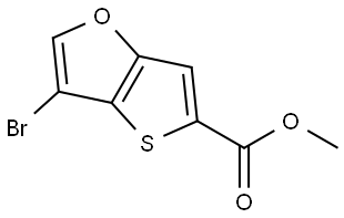 Methyl 3-bromothieno[3,2-b]furan-5-carboxylate Struktur