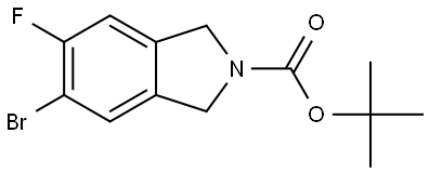 1,1-Dimethylethyl 5-bromo-6-fluoro-1,3-dihydro-2H-isoindole-2-carboxylate Structure