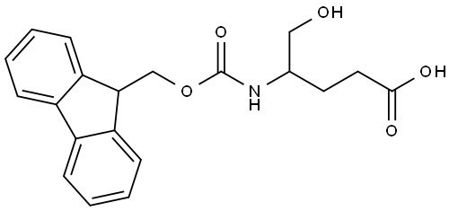 4-(9H-Fluoren-9-ylmethoxycarbonylamino)-5-hydroxy-pentanoic acid,1822425-80-8,结构式