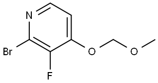 2-溴-3-氟-4-(甲氧基甲氧基)吡啶,1822664-08-3,结构式