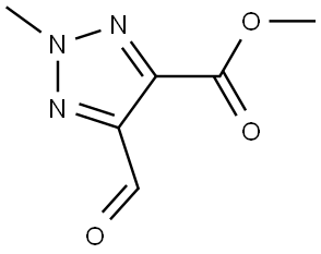 2H-1,2,3-Triazole-4-carboxylic acid, 5-formyl-2-methyl-, methyl ester Struktur