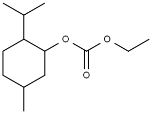 Ethyl 5-methyl-2-(1-methylethyl)cyclohexyl carbonate Struktur