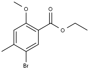 Ethyl 5-bromo-2-methoxy-4-methylbenzoate Structure