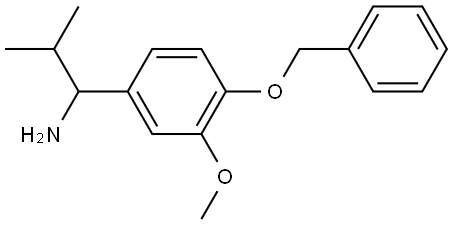 1-[4-(BENZYLOXY)-3-METHOXYPHENYL]-2-METHYLPROPAN-1-AMINE Structure