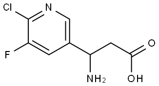 3-AMINO-3-(6-CHLORO-5-FLUOROPYRIDIN-3-YL)PROPANOIC ACID Structure